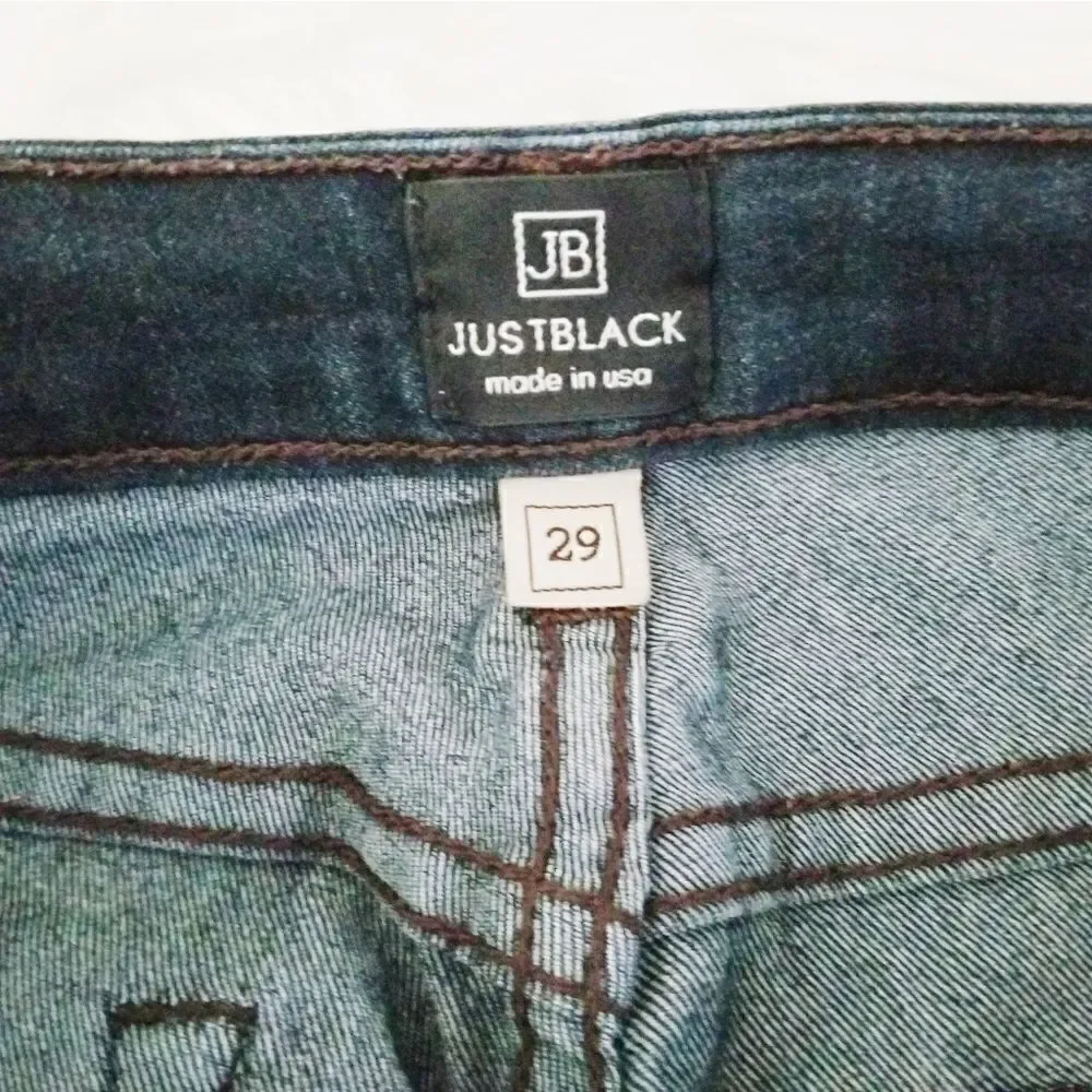 Just Black dark denim jeans made in USA